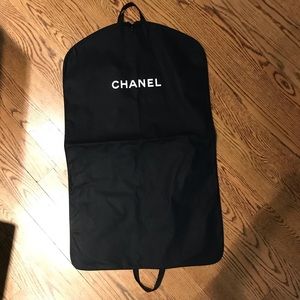 Chanel Garment Bag Black Coated Canvas 39”L X 23”W